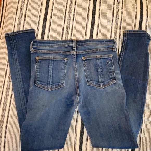 Rag & Bone Wells Style Denim Blue Jeans - Picture 6 of 7